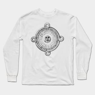 Sun from Ancient History Of Mexico (1853) Long Sleeve T-Shirt